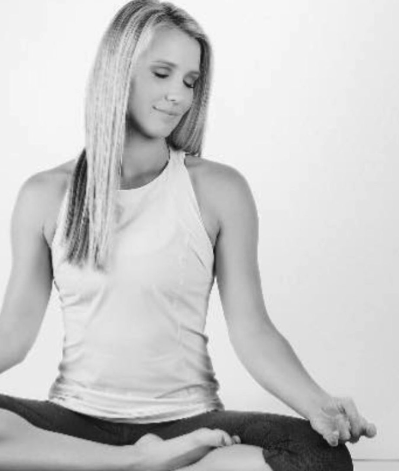 Zoe in seated meditation